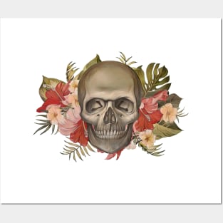 Aloha Skull Posters and Art